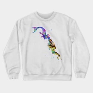 Mermaid kissing a sea diver Crewneck Sweatshirt